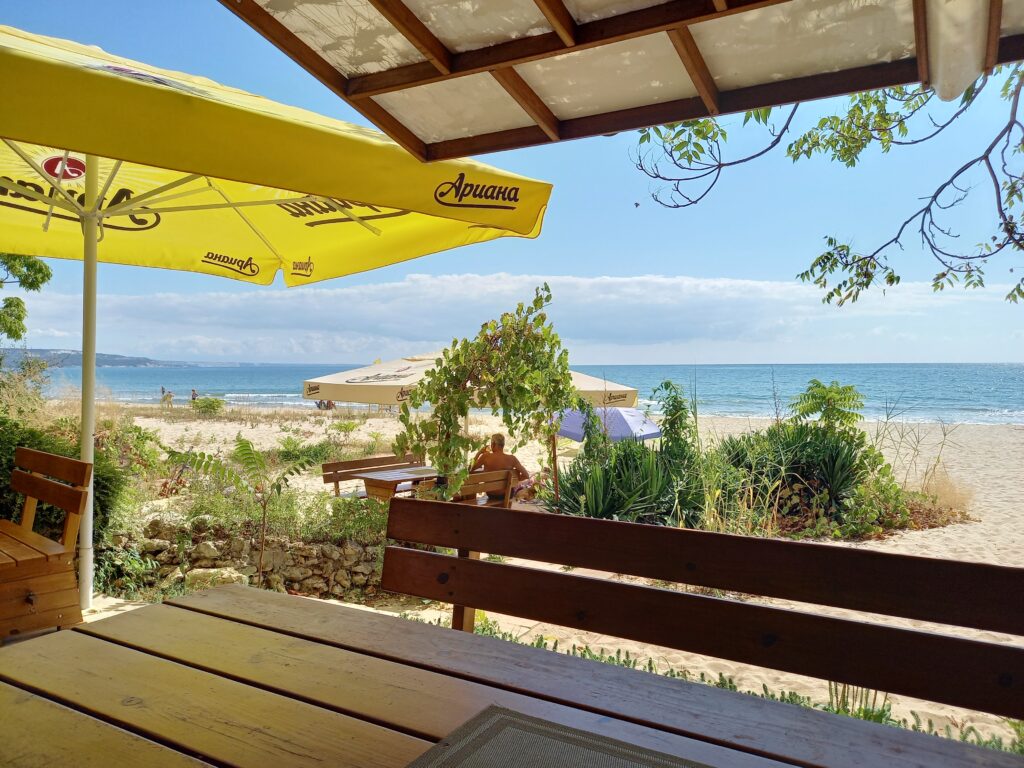 Restaurant on wild beach Izgrev to Albena Restaurant on wild beach Izgrev to Albena